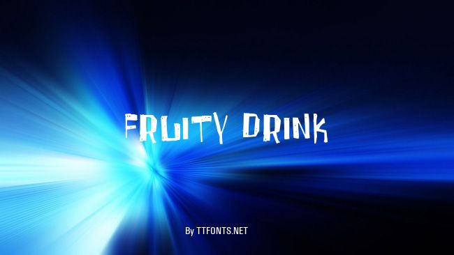 Fruity Drink example